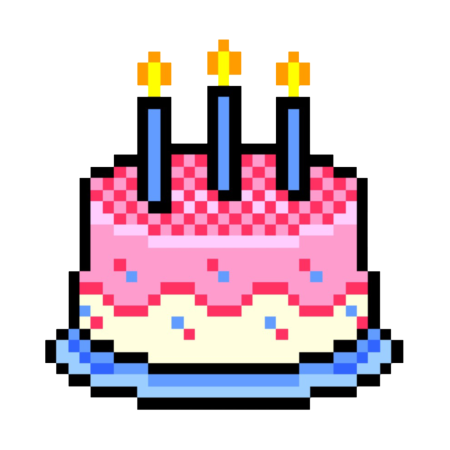 Тортик пиксель арт