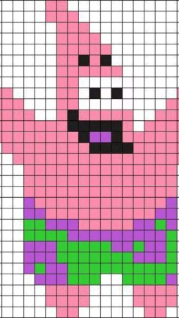 Маленькие рисункпо клеточкаи