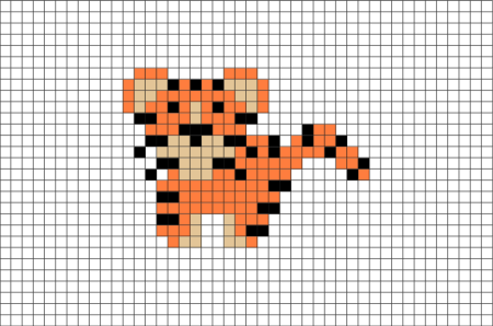 Тигр в клеточку