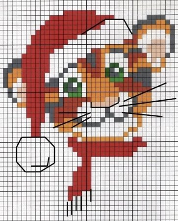 Вышивка крестом Тигренок