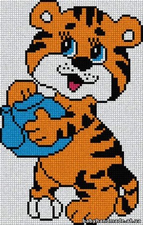 Вышивка крестом Тигренок