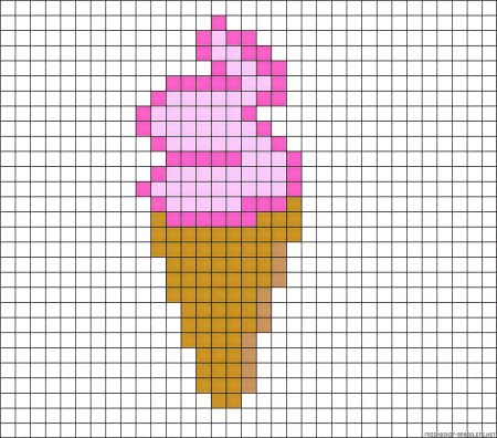 Торт по клеточкам в тетради