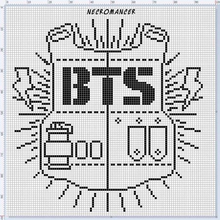BTS крестиком схема