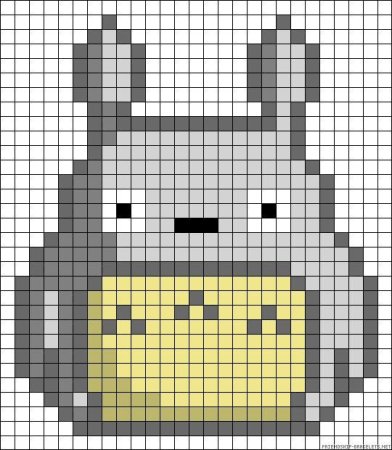 Тоторо по клеточкам