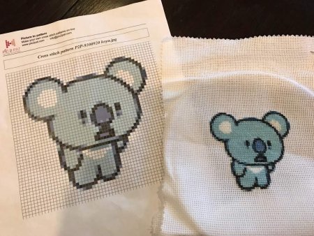 Коя bt21 вышивка