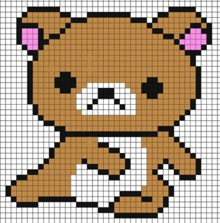 Рисунки по клеточкам котики