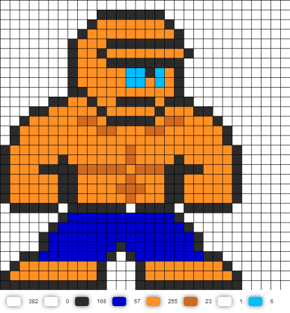 Супергерой в стиле Pixel Art