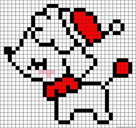 Рисунки по клеточкам новогодние