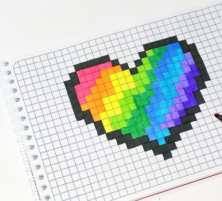 Рисунки в клеточку