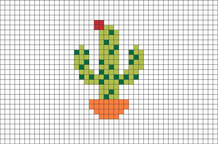 Рисунки по клеточкам в тетради цветы