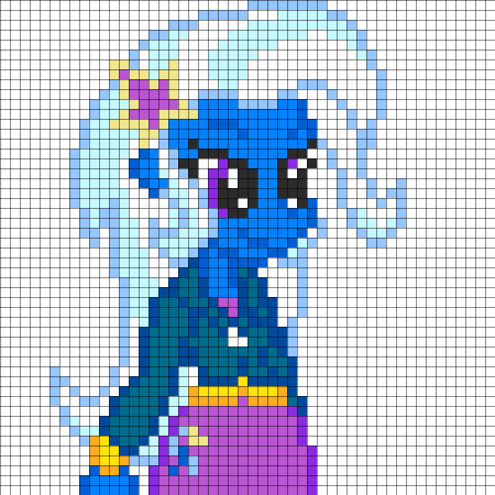 Рисование по клеткам красивые Единороги