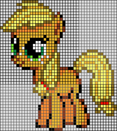 Пони по клеточкам