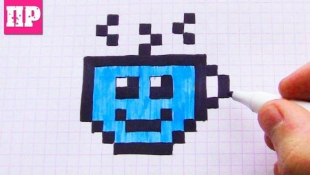 Рисование по клеточкам фломастерами