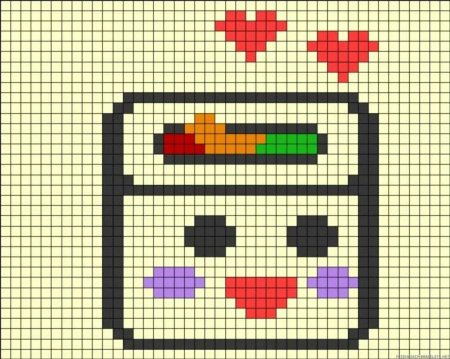 Рисунки по клеточкам маленькие