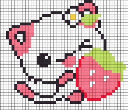 Рисунки по клеткам прикольные