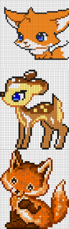 Рисование животных по клеткам