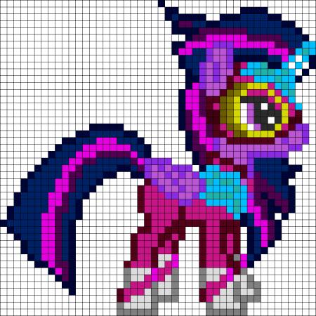 Вышивка крестиком Радуга Дэш