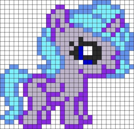 Пони по клеточкам