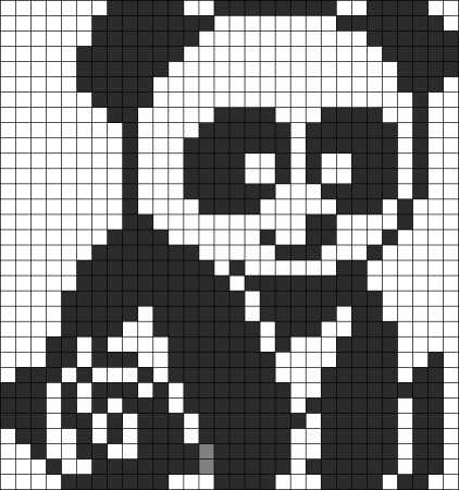 Рисунки по клеткам Панда