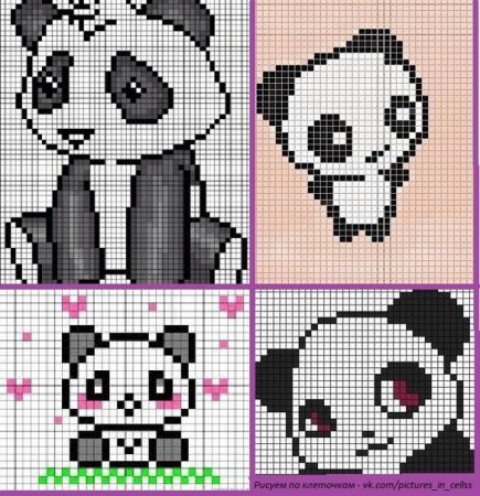 Маленькие рисунки в квадратиках