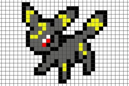 Покемон Амбреон пиксельный