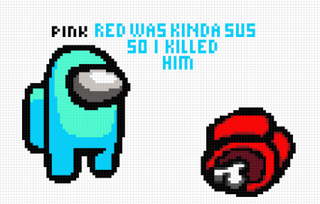 Амонг АС по клеточкам