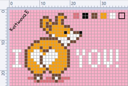 Схема фенечки из бисера коровка