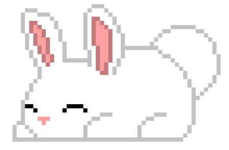 Кролик пиксель арт