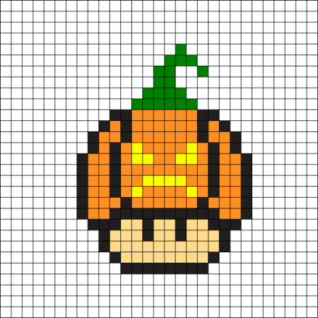 Тыква из пикселей