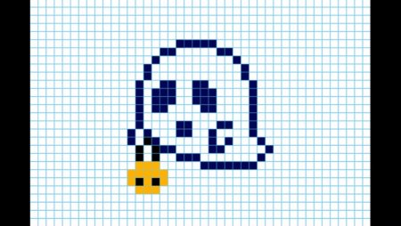 Рисунки по клеточкам приведение