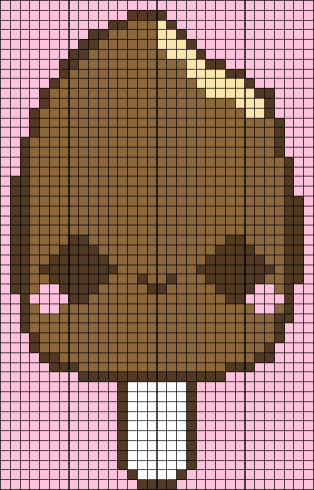 Рисование по клеткам мороженое