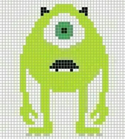 Рисование по клеточкам в тетради авокадо