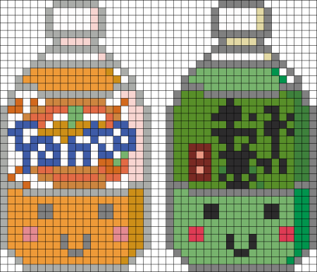 Напитки по клеточкам