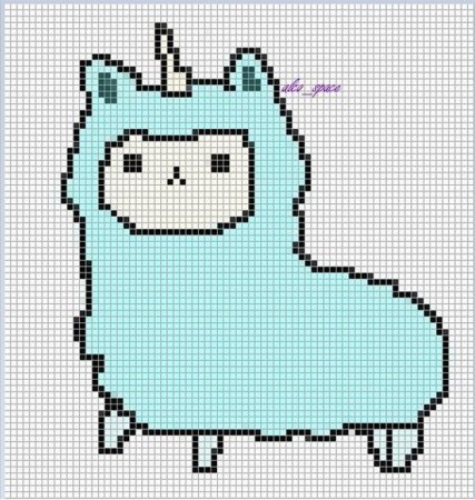 Рисунки по клеточкам котики