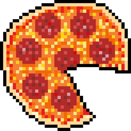 Пицца по клеточкам