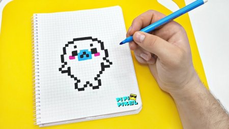 Рисунки по клеточкам милые