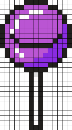 Рисунки в клетку фиолетовые