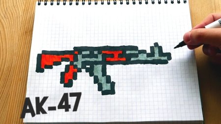 АК 47 по клеточкам