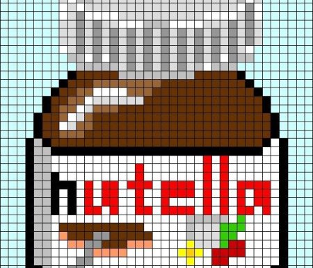 Рисунки по клеточкам Нутелла
