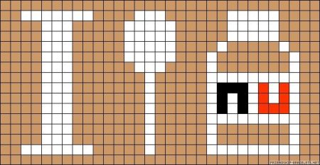 Рисунки по клеточкам Пушин