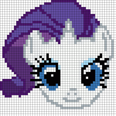 Глаз по клеточкам в тетради