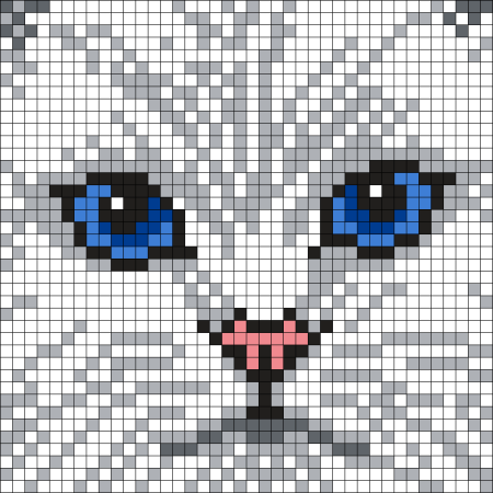 Рисунки по клеточкам животные