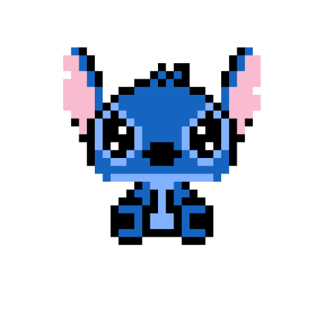 Рисунок Стича по клеткам