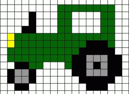 Рисунки по клеточкам для мальчиков