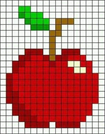 Маленькие рисунки в клетку еда