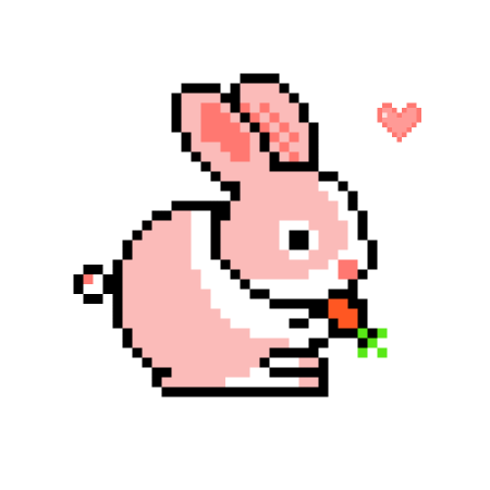 Заяц по клеточкам