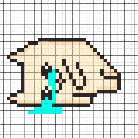 Сердечко в клеточку