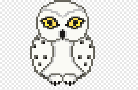 Сова по клеточкам в тетради