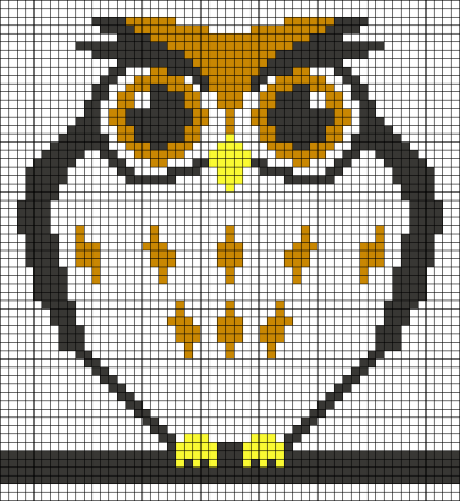 Рисование по клеточкам Сова