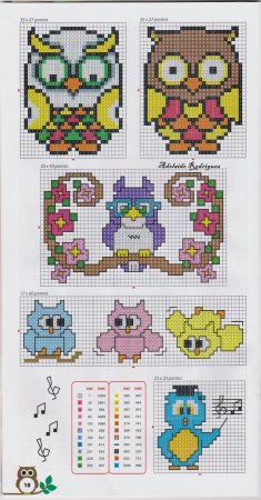 Вышивка маленькая Сова